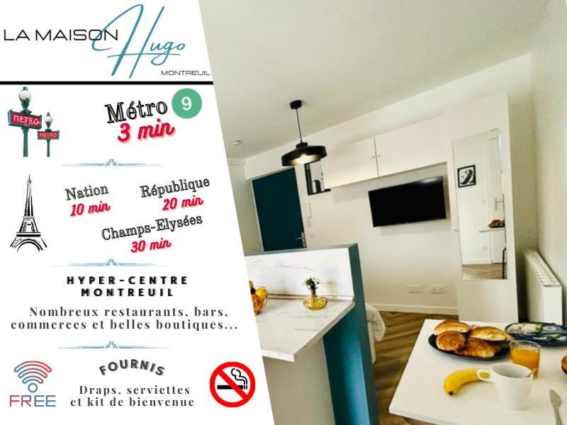La Maison Hugo Montreuil  Bagian luar foto