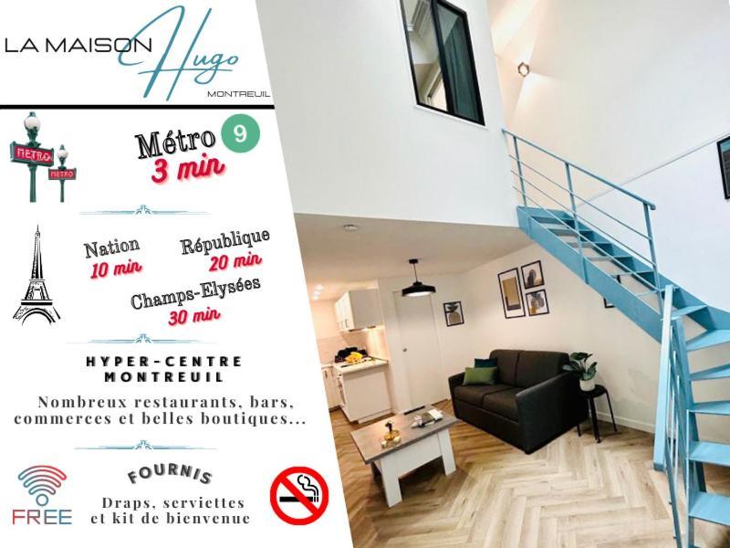 La Maison Hugo Montreuil  Bagian luar foto